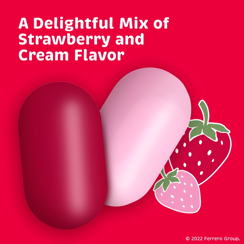 Tic Tac Strawberry & Cream Flavored Mints, Bulk 8 Pack,