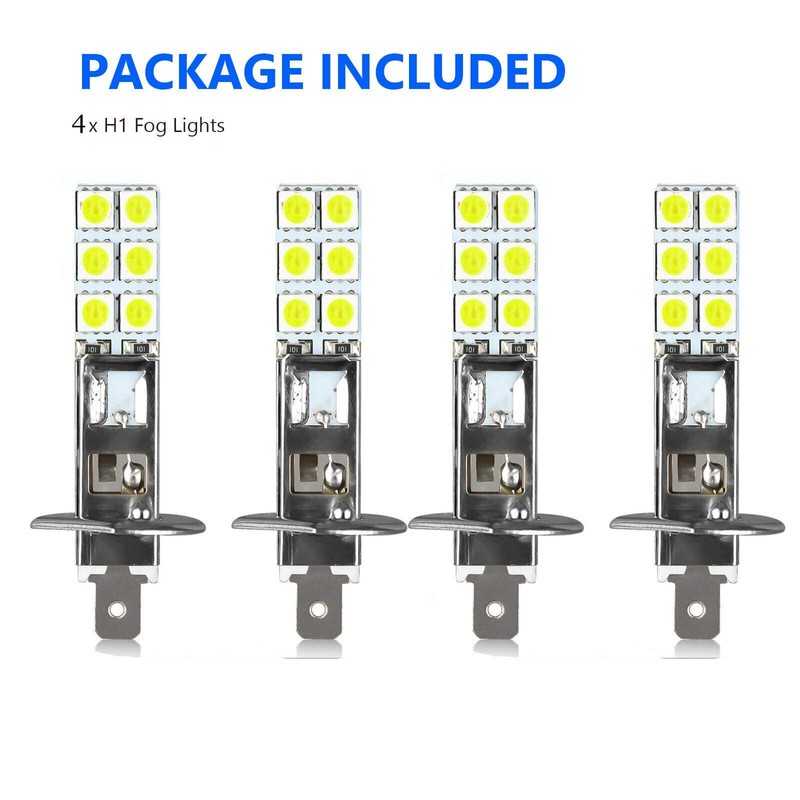 jingfei 4PCS H1 6000K Super White 80W LED Headlight Kit