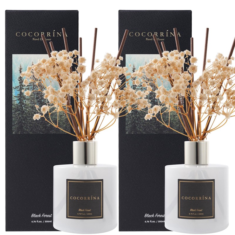 Cocorrína Premium Reed Diffuser Set with Preserved Baby's Breath &