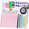 Baluue Nail Art Decoration Set 7-Piece Professional Manicure Tool Kit