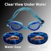Water Gear Razor Anti-Fog Goggle (Blue W/Blue Frame)