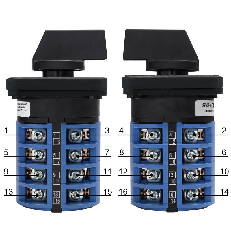 Baomain 40A Rotary Cam Changeover Switch AC 660V 3 Positions