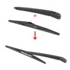 MACHSWON Car Rear Windshield Wiper Blade Arm Set for Mazda