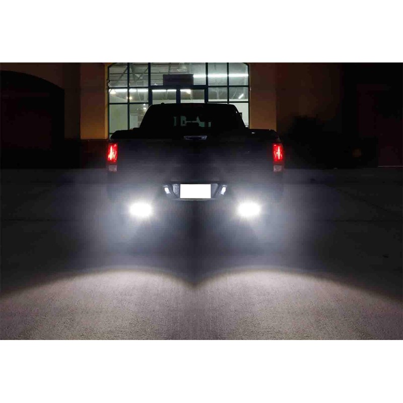 iJDMTOY Rear Bumper Mount Searchlight Reverse LED Light Bars Compatible