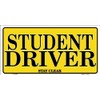 Student Driver Aluminum Automotive Novelty License Plate Tag