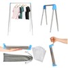 Portable Travel Garment Rack, Stainless Steel Foldable Mini Drying Clothes