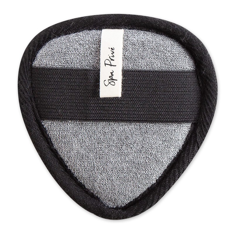 Urbana Spa Prive Men's Bamboo Charcoal Collection, Face Pad,Grey,6338