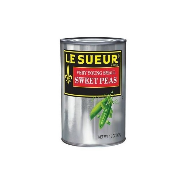 Le'sueur Very Young Small Sweet Peas 15 Oz (Pack of