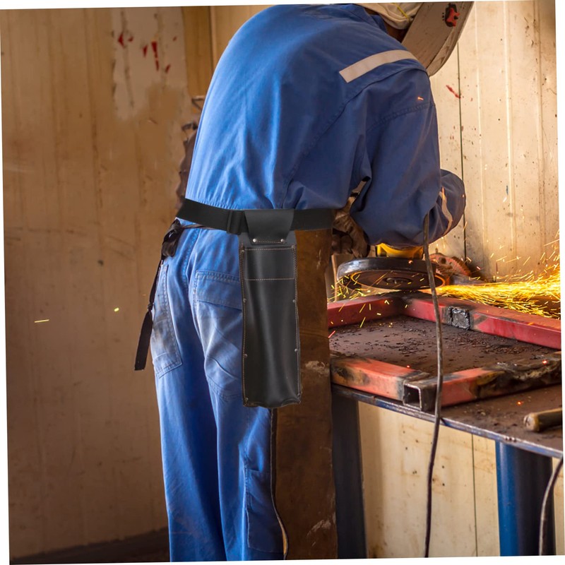 Healeved 1pc Welding Rod Holder Bag Anti-scalding Wear-resistant Storage Container