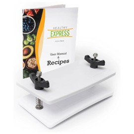 Extra Firm Tofu Press by Healthy Express - Premium Curved Plates for Superior Pressing Results on Firm and Extra Firm Tofu. Healthy Eating is Now Easier. (2-Post/2-Spring)