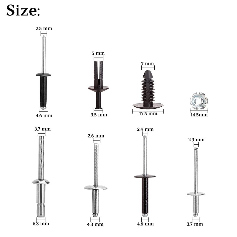 10L0L Golf Cart Ezgo Rivet Kit 44 Pcs Complete Body