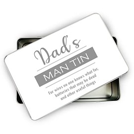 allaboutthebump DAD'S MAN TIN (Comedy Funny Present Gift for Birthday Fathers Day Christmas Secret Santa)