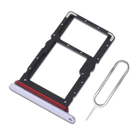 Eonpam Original DUAL SIM Card Slot Tray Holder Replacement for Honor 70 Lite Incl Sim Pin (White)