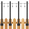 Suchtale 4 Pack 2.8 FT String Light Poles, Suspension Outdoor