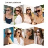 SOJOS Retro Aviator Sunglasses Womens Mens,Trendy Rectangle Shades SJ2202 |