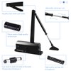 Onarway Adjustable Automatic Size 3 Spring Hydraulic Door Closer/Closure Aluminum