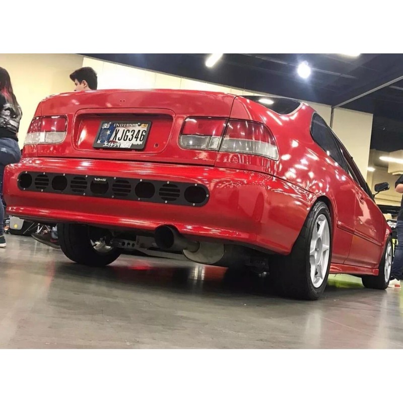 VMS RACING 1PC HONDA ACURA UNIVERSAL ALUMINUM REAR BUMPER RACE