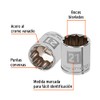 Truper D-3821-M, Dado de 12 puntas mm, 21 mm, cuadro