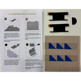 JiSiTeCai Privacy Screen for Computer Monitors and Laptops Flip & Corner Mount Bracket Sheet - Easily turn the security filter on and off with the Monitor Laptop Privacy Protector Replacement Kit