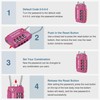 Puroma 2 Pack TSA Approved Luggage Locks, 4 Digit Combination