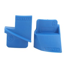 Stretch Belt Removal Installer, Auxiliary 2pcs Stretch Belt Removal Pulley Installation Tool Set(Blue) Universal