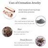 Minicremation Cylinder Cremation Urn Bracelet for Ashes Stainless Steel Memorial