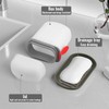 wonkeken Travel Soap Box Set 2-Pcs Soap Box with Drainage