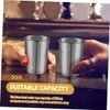 Ciieeo 5pcs Stainless Steel Water Mugs Metal Drinking Cups for
