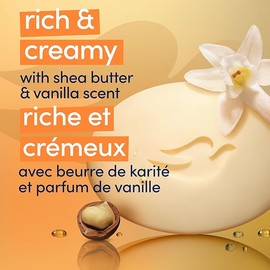 Dove Beauty Bar Soap for Nourished, Radiant Skin, Shea Butter, Enriches Skin 106 g(Pack of 6)