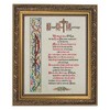 Gerffert Collection Bless Our Marriage Framed House Blessings Print, 13 Inch (Ornate Gold Tone Finish Frame)