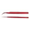 Tweezer Set Aluminum Alloy Curved Straight Head Anti Magnectic Accuracy