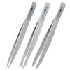 Remos Tweezers Set of 3 with Eyebrow, Splitter and Combination
