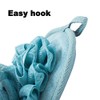 Amariver 3 Pack Bath Loofah Body Sponge Brushes Pouf Bath