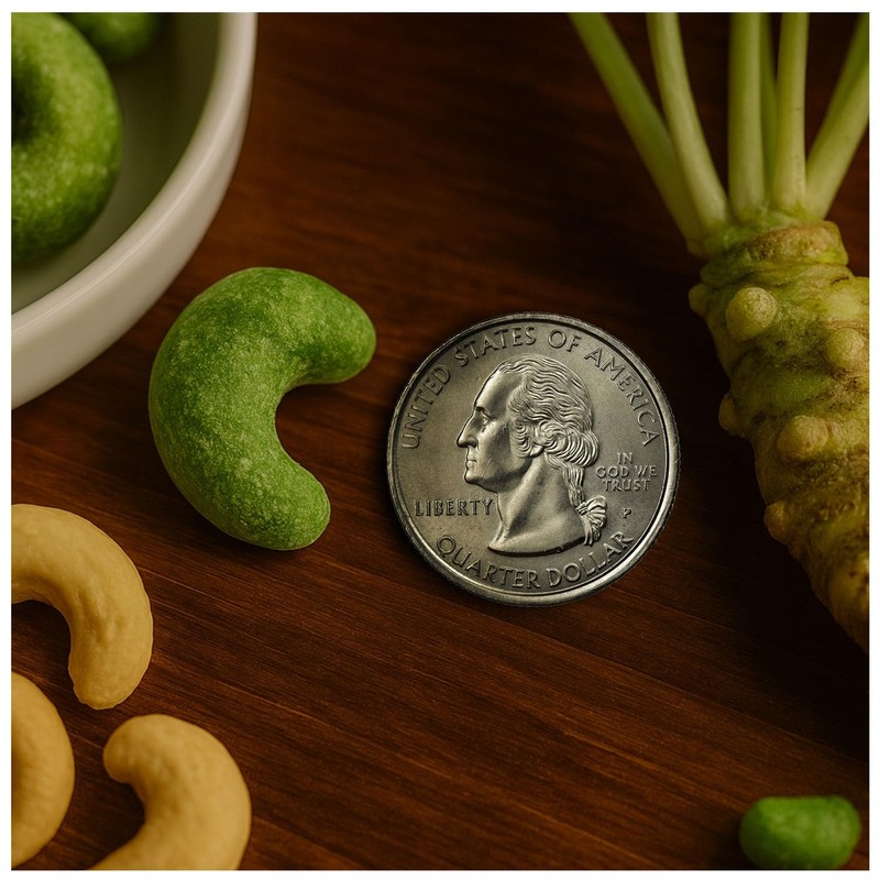 WASABI-O Real Wasabi and Truffle Coated Cashews - Gourmet Snack