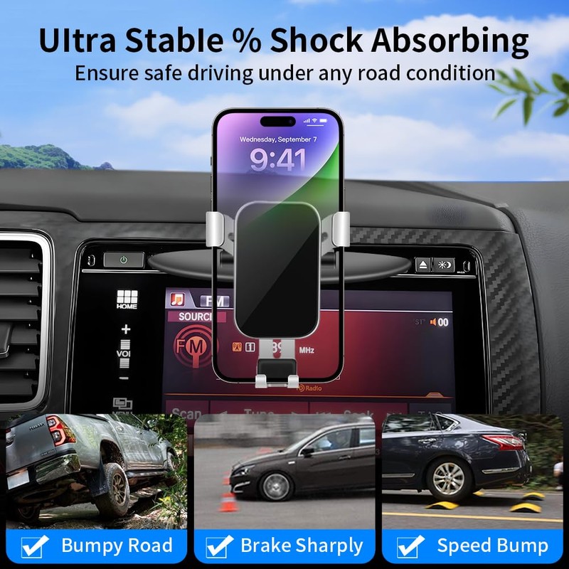 Car CD Slot Phone Mount for Honda Civic 2001-2015，Odyssey 2011-2017，Pilot