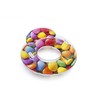 Bestway BW43186 Pool Inflatable Ring Lounger with Headrest, Candy Delight