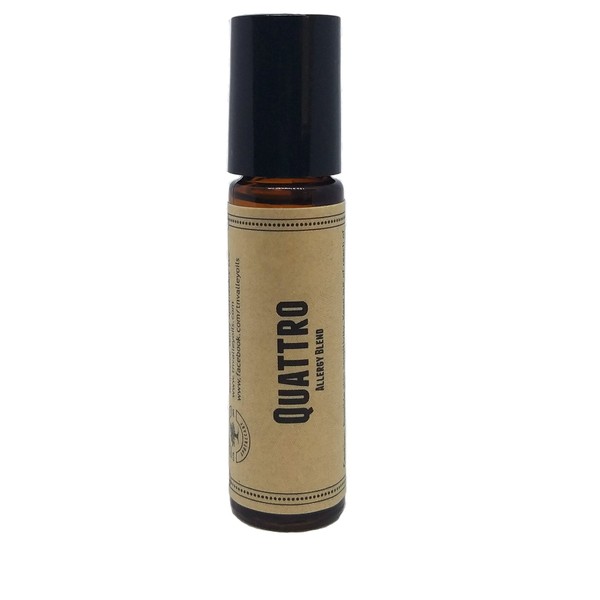 Quattro Pre-Diluted Essential Oil Roll-On Blend 10ml (1/3oz) | Antihistamine
