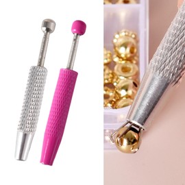 Piercing Ball Grabber Tool, 2 Pcs Mini Grabber Pen Stainless Steel 4 Prongs Claw Tweezers Piercing Ball Holder Jeweler Pick up Tool Small Parts Pickup Grabber for Jewelry Craft(Silver)
