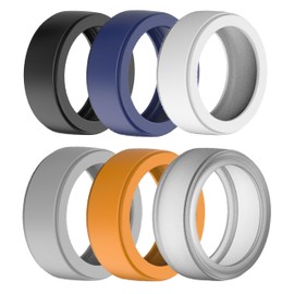 LevyPan Silicone Protector Compatible With Oura Gen 3 and All Smart Rings, Elastic Cover for Men and Women (6PCS, S(6/7/8))