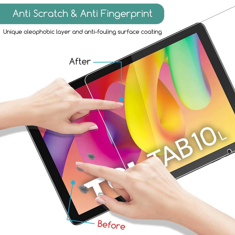 KEANBOLL 2-Pack Tempered Glass Screen Protector for TCL TAB 10