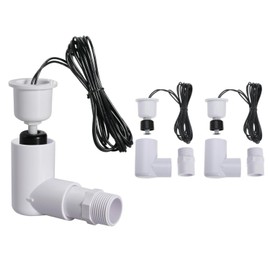 SS2 Float Switch L-Shape with 3/4 Inch Adaptor and 6Ft Wire Water Float Switch for HVAC Drain Pan Condensate Outlet (3Pcs)