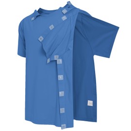 Post Shoulder Surgery Recovery Shirt with Magnetic Buttons for Women Crew Neck Tear Away Shirts for Shoulder Surgery for Men