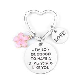 Aunt Gifts, Aunt Gifts from Niece, Gifts for Aunt, Best Aunt Ever Gifts, Aunt Mother' Day Gifts,Auntie Gift Ideas, Aunt Gifts from Nephew,Aunt Keychain,Aunt Birthday Gift,Presents for Aunts Aunty Gift