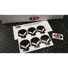 C7 Mini Skull Decal Corvette Jake Skull Sticker Z06 Z07 LT1 LT4 Select Color: (Gloss Black)