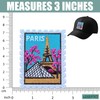 LEMEPINZ Eiffel Paris 3 Inches Embroidery Patch, Iron On/Sew On