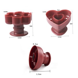 Ciieeo 3Pcs Non Stick Doughnut Mould Plastic Baking Mould for Donuts Cakes Desserts for Family Gatherings Parties DIY Projects