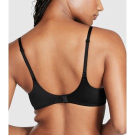 Victoria's Secret So Obsessed Wireless Push Up Bra, Padded, Plunge Neckline, Smoothing, Bras for Women, Black (34DDD)