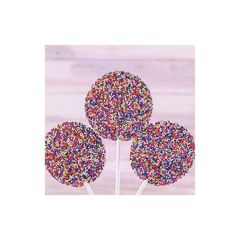 Wockenfuss Candies Milk Chocolate Nonpareil Pop, 4 pieces