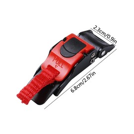 Jicyor 4 Stück Fahrradhelm Verschluss, Schnellverschluss Helmschnalle mit Riemen,Für Motorrad Helme und Fahrradhelm