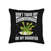 Carnivorous Plant Terrarium Seeds Live Carnivorous Flower Throw Pillow